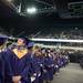 A graduate looks up into EMU's Convocation Center during Pioneer's 2013 graduation ceremony, Thursday June 6. Courtney Sacco I AnnArbor.com
